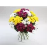 Монобукет с хризантемами &laquo;Яркие брызги&raquo;