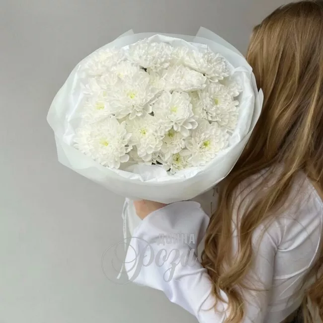 Монобукет из хризантем &laquo;Облачко&raquo;