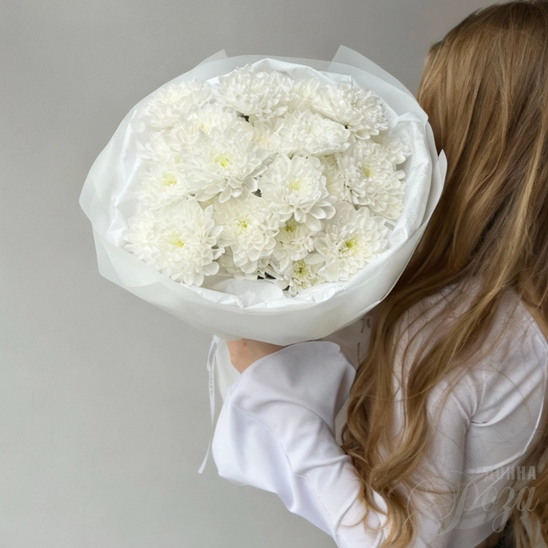 Монобукет из хризантем «Облачко»