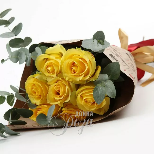 Монобукет из роз &laquo;Лучик&raquo;