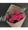 Монобукет из 7 розовых роз &laquo;Несгораемая страсть&raquo; 1