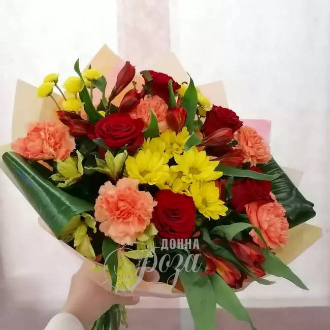 Сборный букет &laquo;Мамины бусы&raquo;