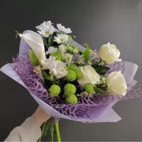 Сборный букет &laquo;Летний вихрь&raquo; от интернет-магазина «Донна Роза» в Кемерове