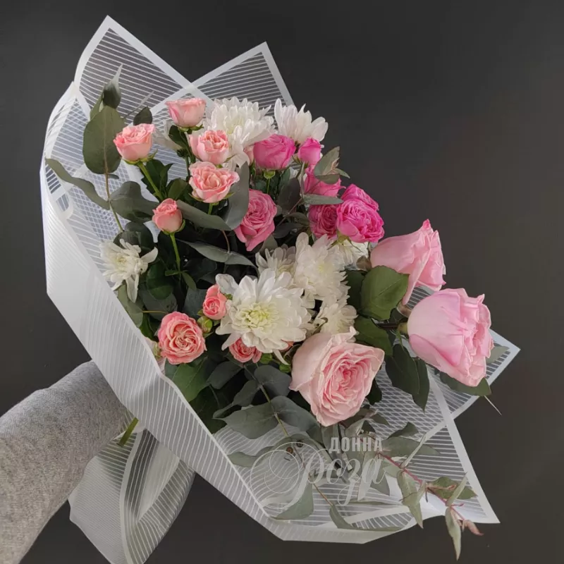 Сборный букет с розами &laquo;Сказочная фея&raquo;