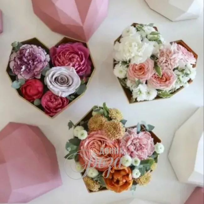 Композиция &laquo;Цветочное сердце&raquo;