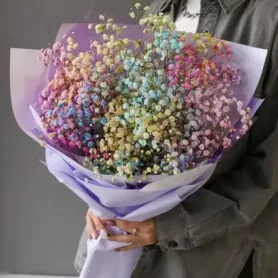 Монобукет из гипсофил &laquo;Воздушное облако&raquo; от интернет-магазина «Донна Роза» в Кемерове