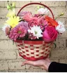 Композиция в корзине &laquo;Розовый туман&raquo;