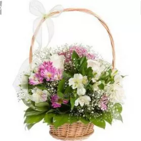 Композиция в корзине &laquo;Добрый день&raquo; от интернет-магазина «Донна Роза» в Кемерово