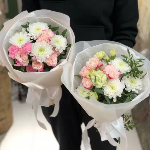 Сборный букет  &laquo;Близняшки&raquo; от интернет-магазина «Донна Роза» в Кемерове