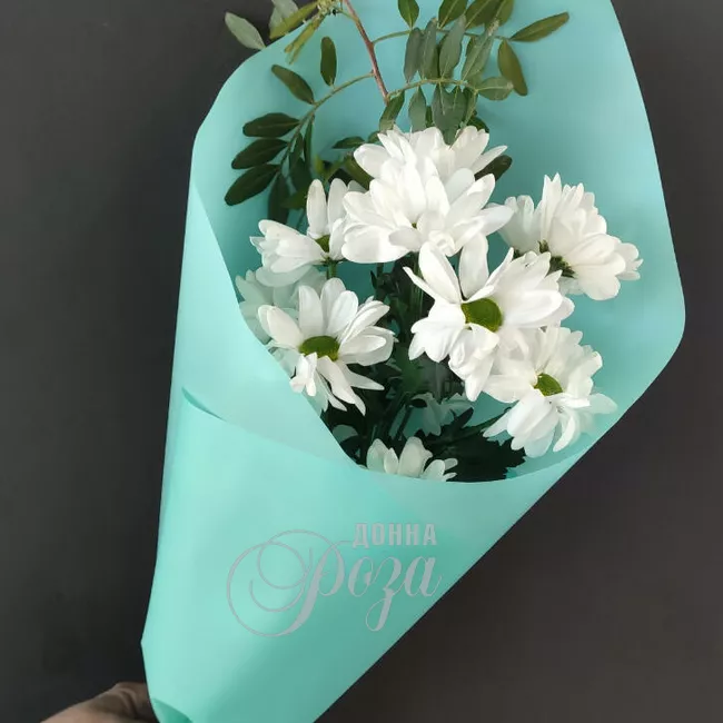 Монобукет из хризантем &laquo;Добрый день!&raquo;