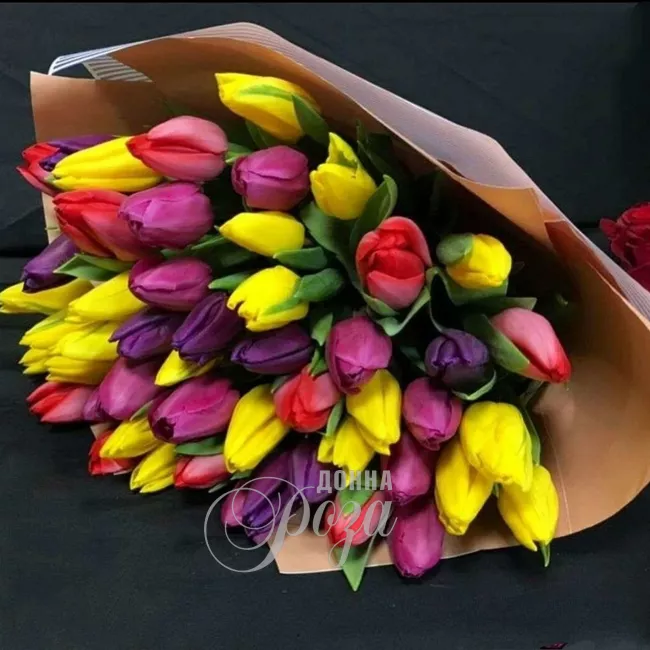 Монобукет из тюльпанов &laquo;Весенний&raquo;