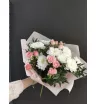 Букет их хризантем и роз &laquo;Поэма&raquo;
