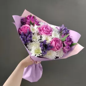 Букет "Виола" от интернет-магазина «Донна Роза» в Кемерове