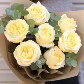 Букет &laquo;Кремовый десерт&raquo; от интернет-магазина «Донна Роза» в Кемерове