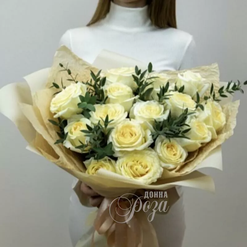 Букет из пионовидной розы Канделайт