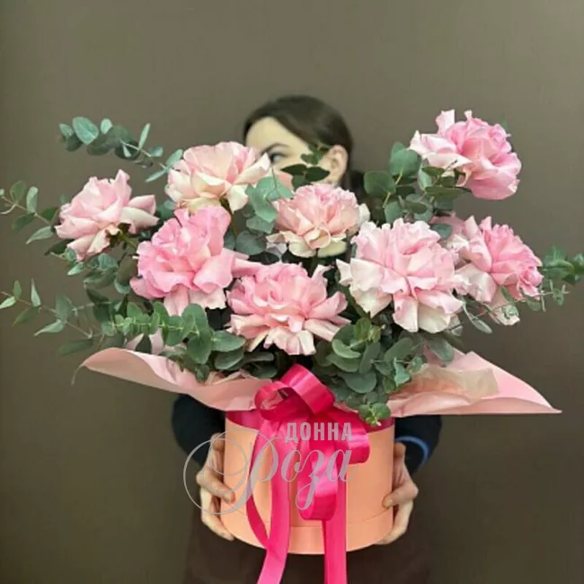 Коробка французских роз &laquo;Монпансье&raquo;