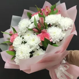 Букет&laquo;Розовый шёлк&raquo; от интернет-магазина «Донна Роза» в Кемерове