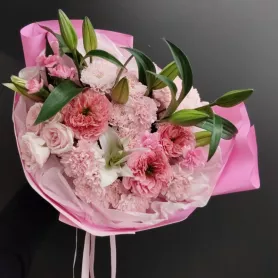 Букет &laquo;Клубничный пудинг&raquo; от интернет-магазина «Донна Роза» в Кемерове