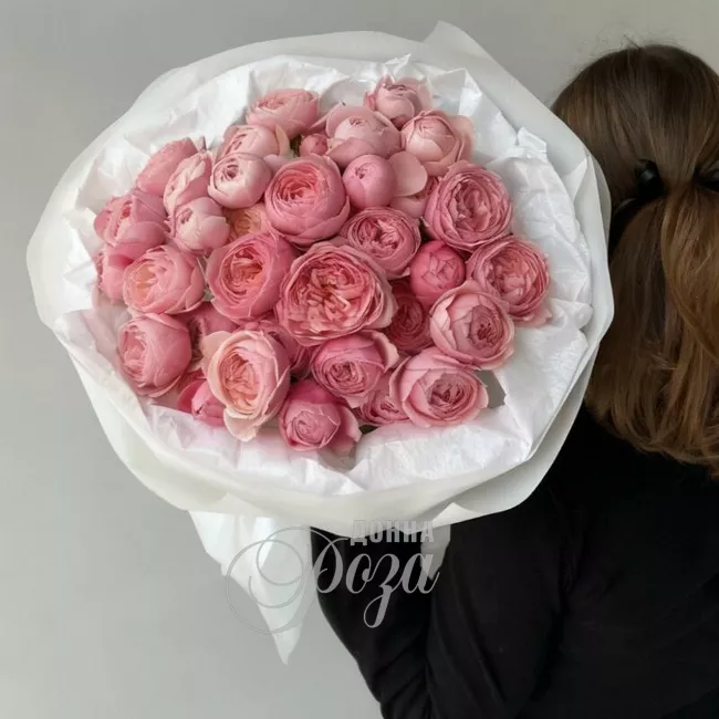 Букет розовых роз &laquo;Соблазн&raquo; 2