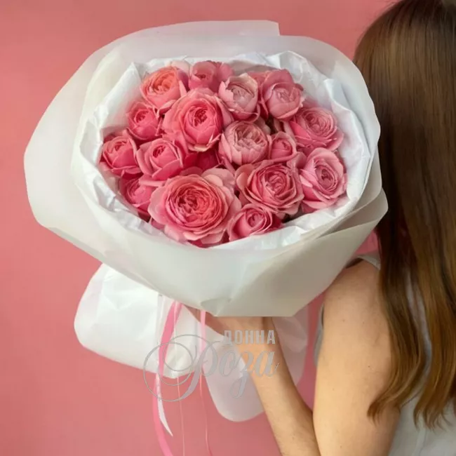 Букет розовых роз &laquo;Соблазн&raquo; 1