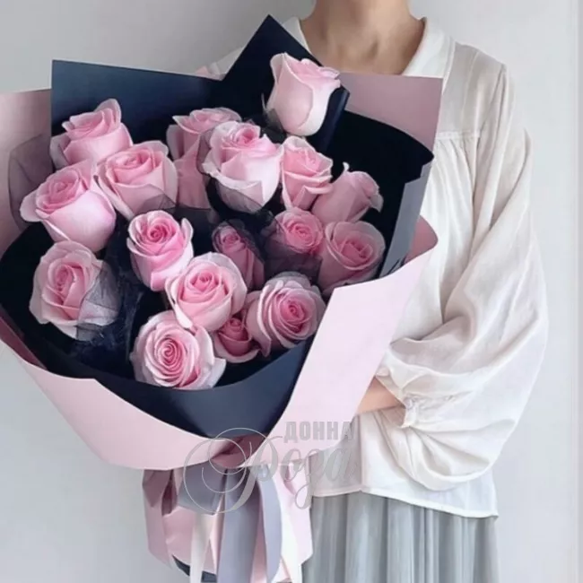 Монобукет роз &laquo;Розовый сад&raquo; 