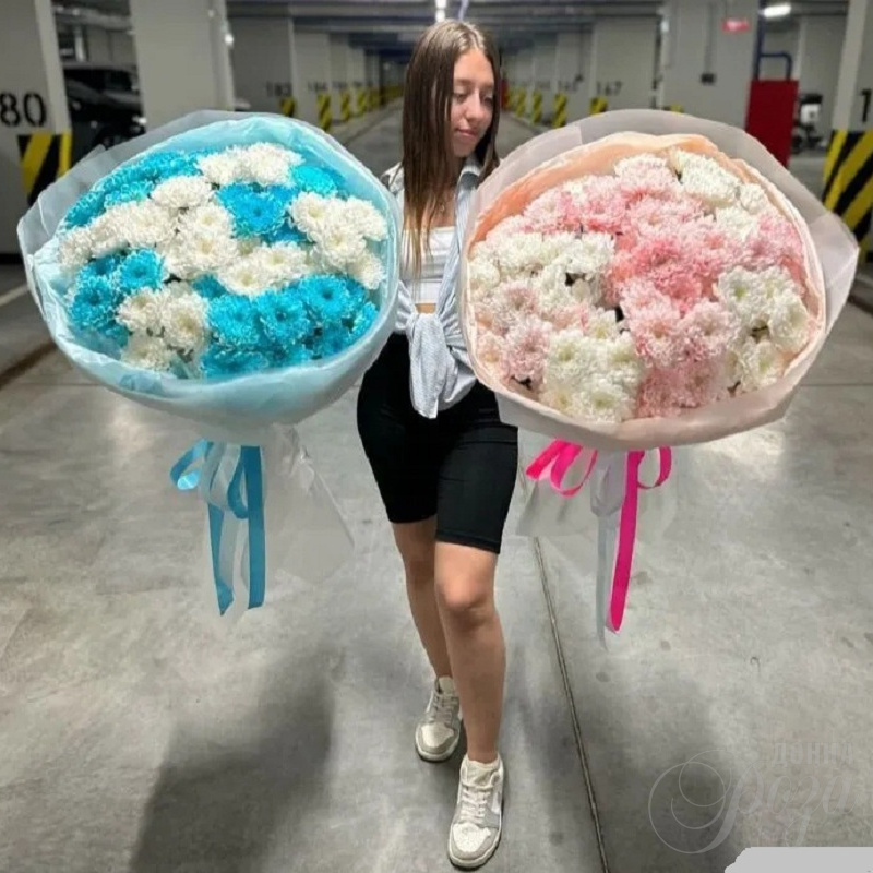 Букет «Гигант из хризантем»