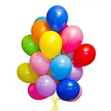 Набор цветных гелиевых шаров 15 штук от интернет-магазина «Донна Роза» в Кемерово