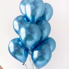 Набор гелиевых шаров цвет металлик 9 шт от интернет-магазина «Донна Роза» в Кемерово