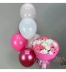 Набор шаров с букетом &laquo;Розовые грёзы&raquo;