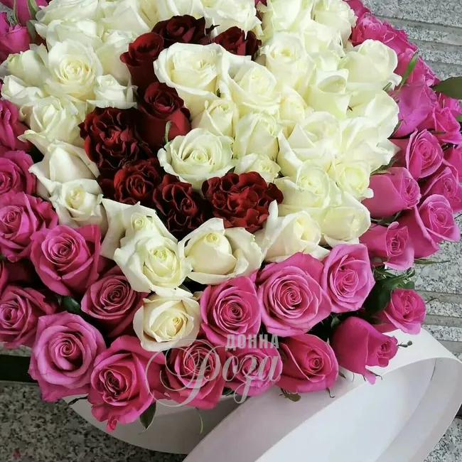 101 роза &laquo;Цифра&raquo;