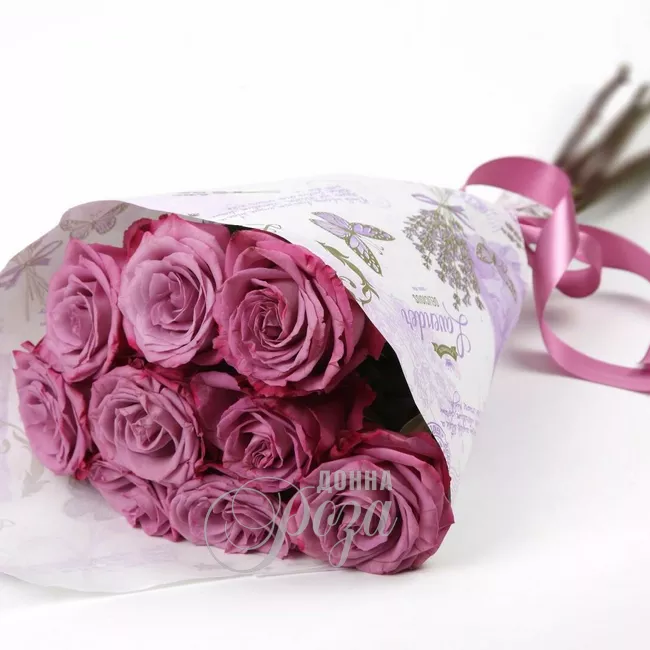 Монобукет из розовых роз &laquo;Барби&raquo;